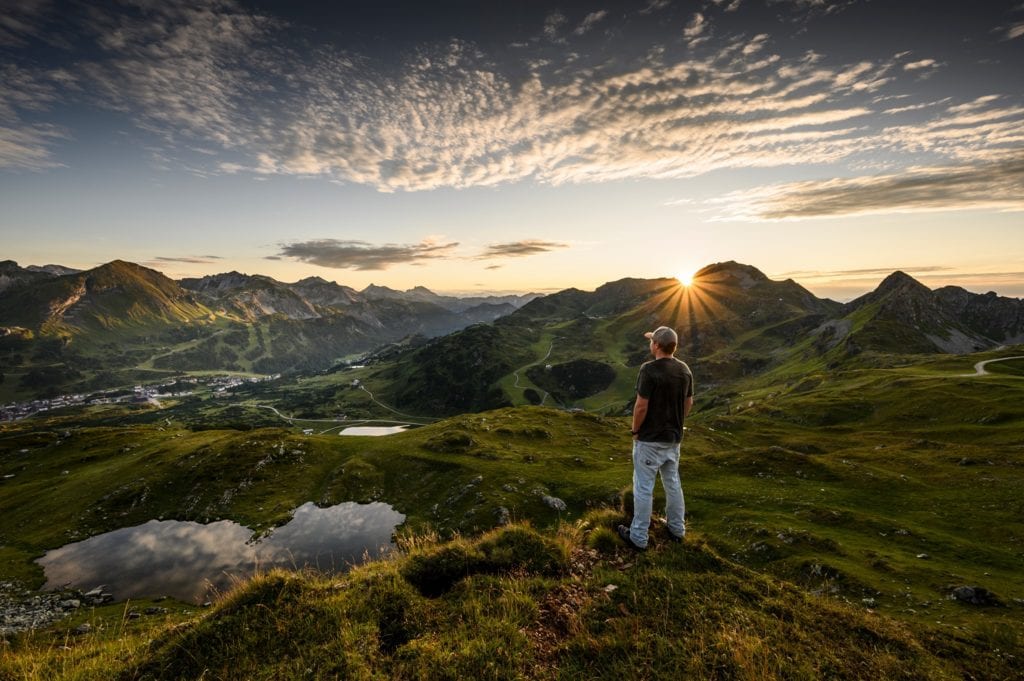 Sonnenuntergang Obertauern, Landschaftsfoto, Fotograf Salzburg